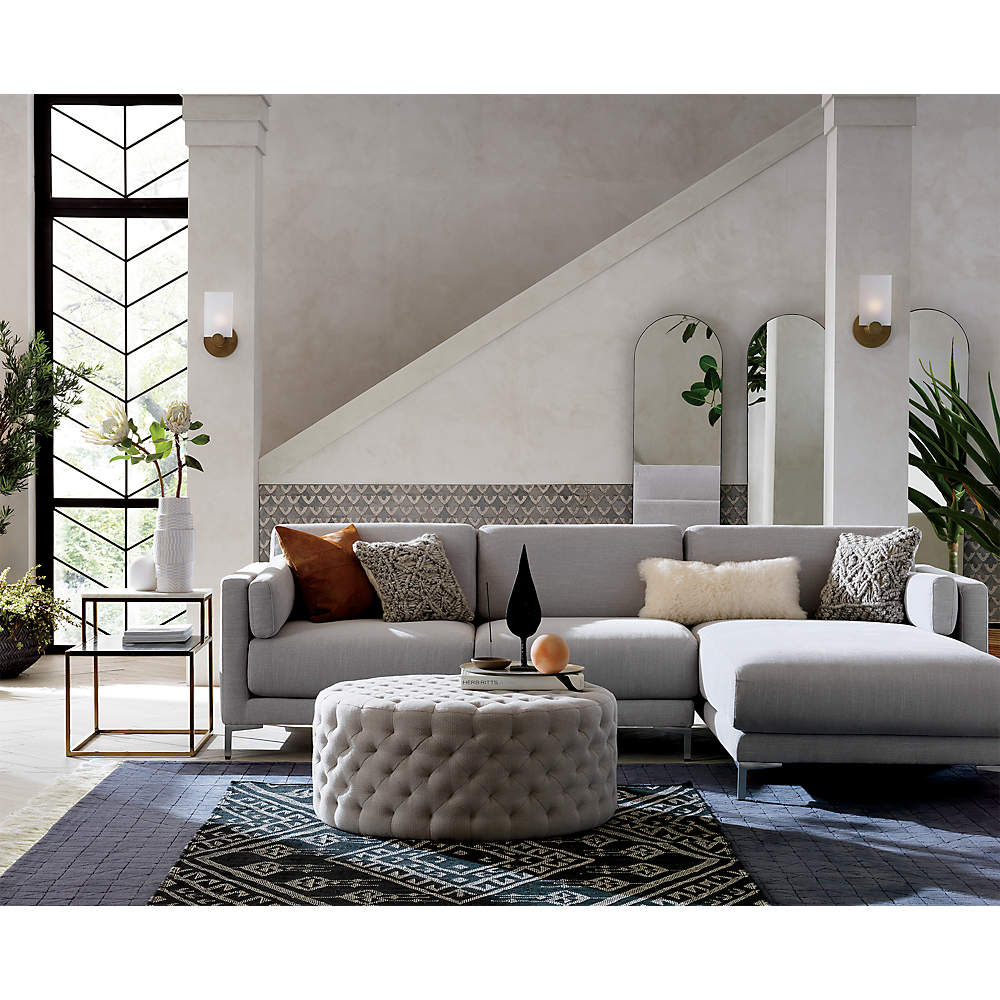 Cb2 deals tufted ottoman