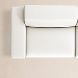 Faible Wheat Performance Velvet Ottoman