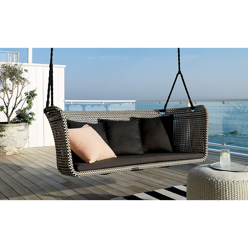 hanging outdoor loveseat