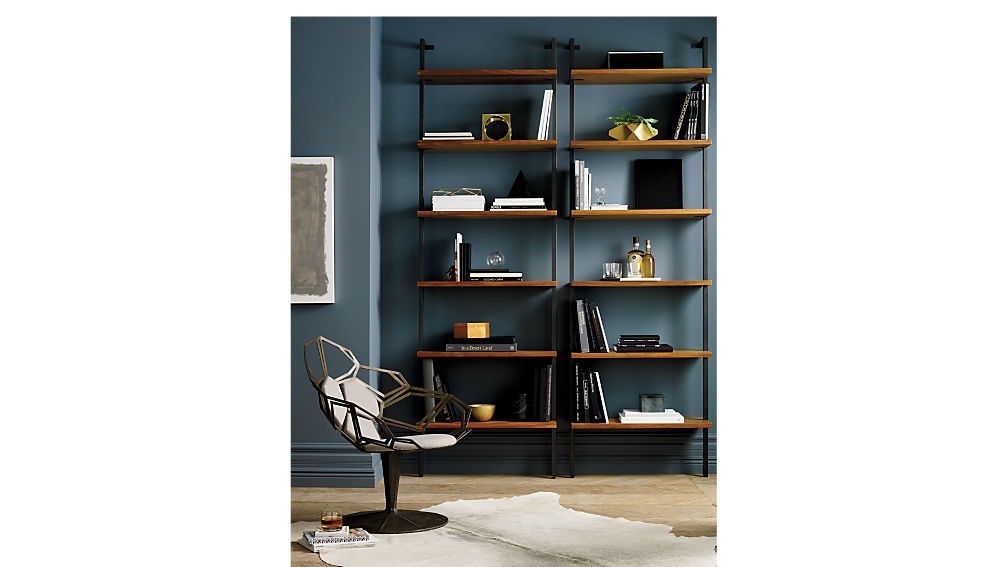 Helix Large Wall Mounted Bookcase Reviews Cb2