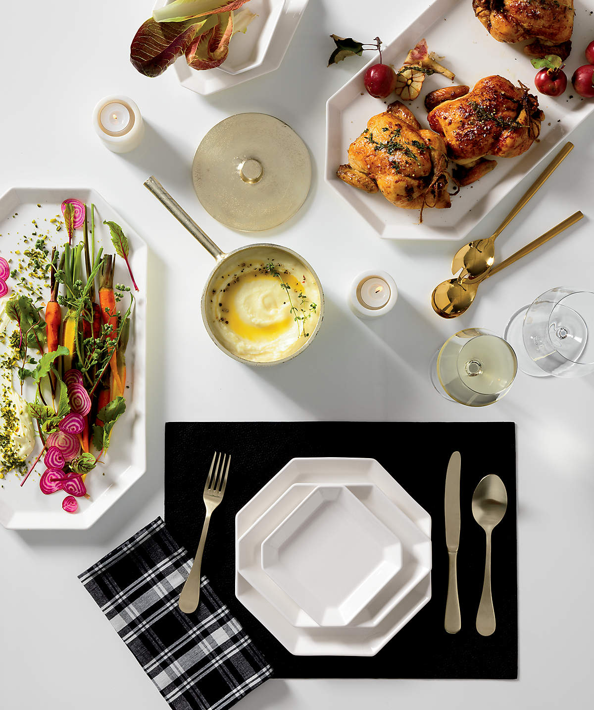 Modern Black Faux Leather Placemat + Reviews | CB2