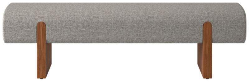 Socca Bench Taylor Felt Grey 55" - image 0 of 6