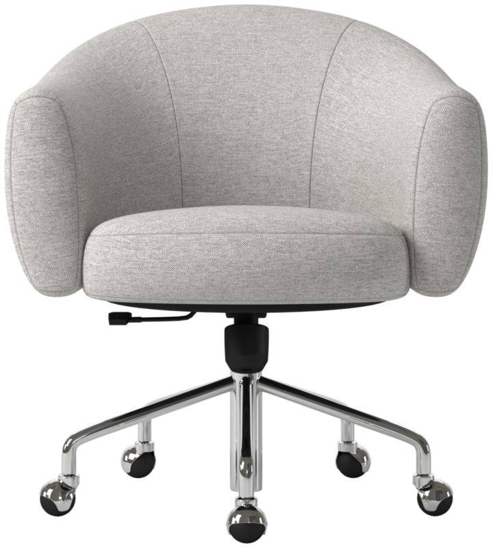 Viewing product image Ellessi Swivel Office Chair Hatch Platinum - image 1 of 8