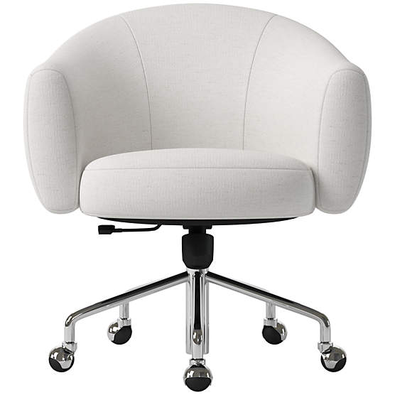 Ellessi Swivel Office Chair Curious Linen
