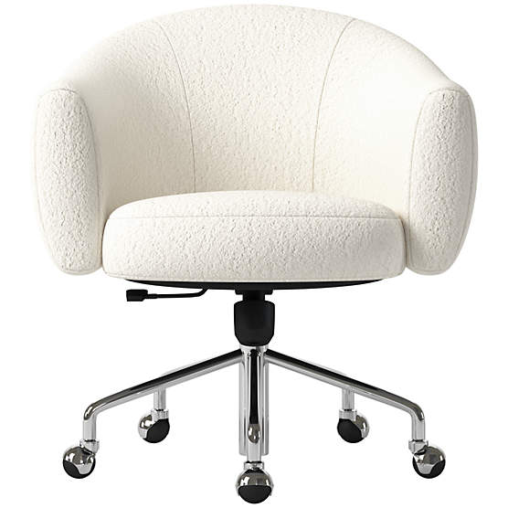 Ellessi Swivel Office Chair Wooly Sand
