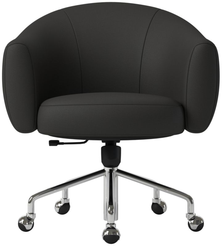 Ellessi Swivel Office Chair Kanvas Ebony - image 0 of 7