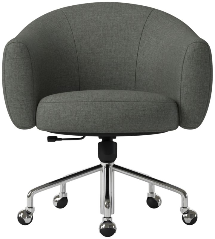 Ellessi Swivel Office Chair Taylor Charcoal - image 0 of 7