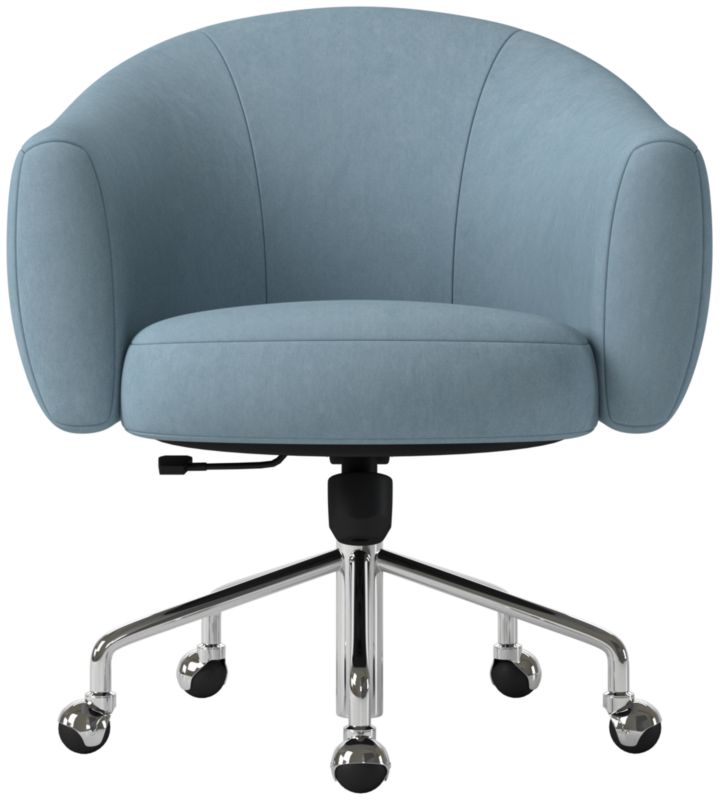 Ellessi Swivel Office Chair Lisbon Wedgewood - image 0 of 8