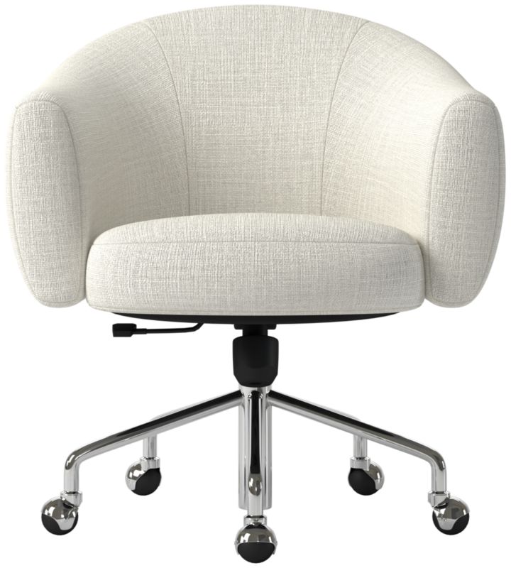 Viewing product image Ellessi Swivel Office Chair Lindy Snow - image 1 of 8