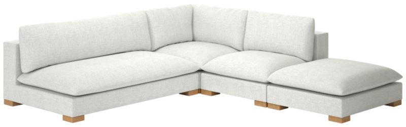 Deseo 4-Piece Modular Deep Depth Sectional Sofa with Loveseat - image 0 of 8