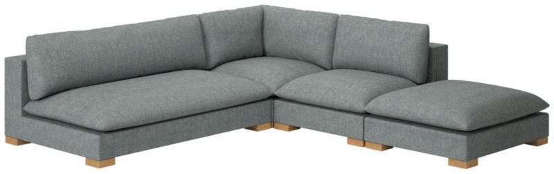 Deseo 4-Piece Modular Deep Depth Sectional Sofa with Loveseat - image 0 of 8