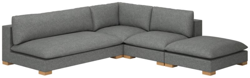 Deseo 4-Piece Modular Deep Depth Sectional Sofa with Loveseat - image 0 of 8