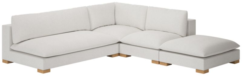 Deseo 4-Piece Modular Deep Depth Sectional Sofa with Loveseat - image 0 of 8