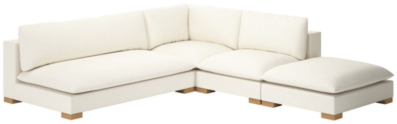 Deseo 4-Piece Modular Deep Depth Sectional Sofa with Loveseat - image 0 of 8