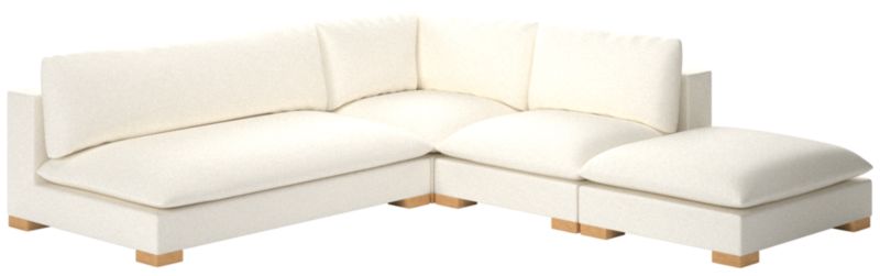 Deseo 4-Piece Modular Deep Depth Sectional Sofa with Loveseat - image 0 of 8