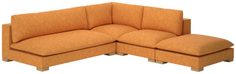 Deseo 4-Piece Modular Deep Depth Sectional Sofa with Loveseat - image 0 of 8