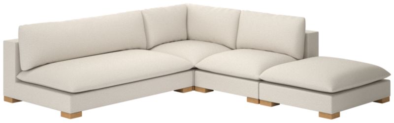 Deseo 4-Piece Modular Deep Depth Sectional Sofa with Loveseat - image 0 of 8