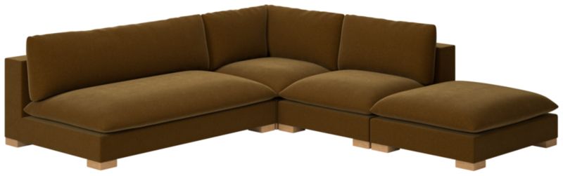 Deseo 4-Piece Modular Deep Depth Sectional Sofa with Loveseat - image 0 of 8