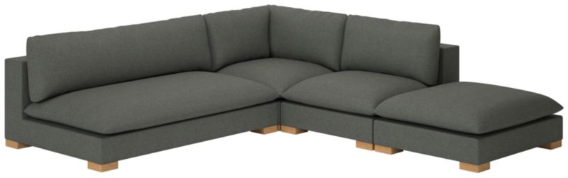 Deseo 4-Piece Modular Deep Depth Sectional Sofa with Loveseat - image 0 of 8