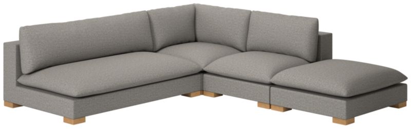 Deseo 4-Piece Modular Deep Depth Sectional Sofa with Loveseat - image 0 of 8