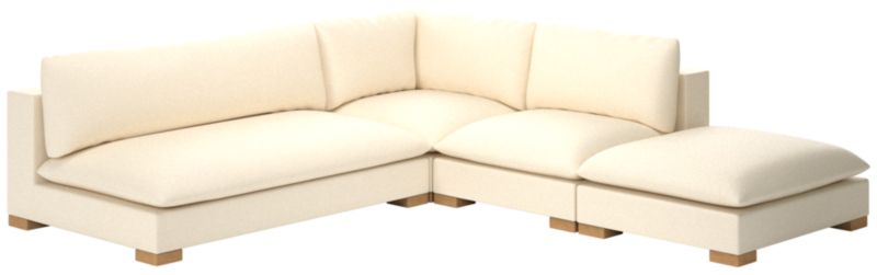 Deseo 4-Piece Modular Deep Depth Sectional Sofa with Loveseat - image 0 of 8