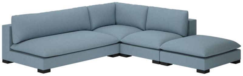 Deseo 4-Piece Modular Deep Depth Sectional Sofa with Loveseat - image 0 of 8