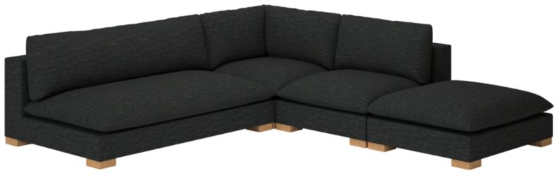 Deseo 4-Piece Modular Deep Depth Sectional Sofa with Loveseat - image 0 of 8