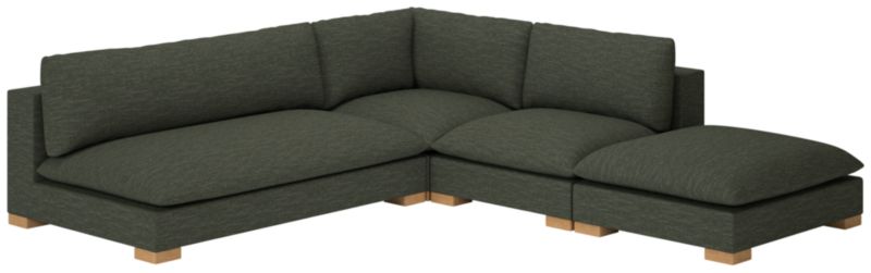 Deseo 4-Piece Modular Deep Depth Sectional Sofa with Loveseat - image 0 of 8