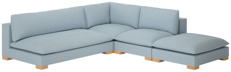 Deseo 4-Piece Modular Deep Depth Sectional Sofa with Loveseat - image 0 of 8