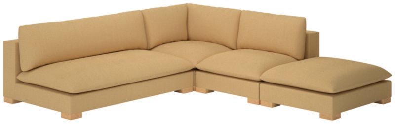 Deseo 4-Piece Modular Deep Depth Sectional Sofa with Loveseat - image 0 of 8