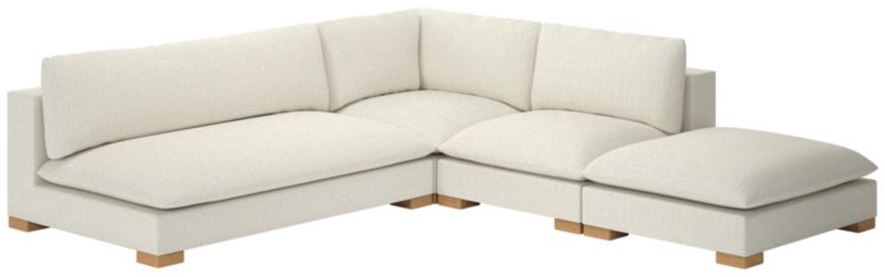 Deseo 4-Piece Modular Deep Depth Sectional Sofa with Loveseat - image 0 of 8