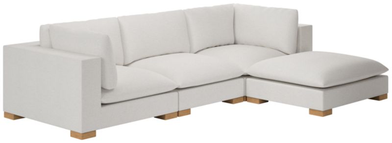 Deseo 4-Piece Modular Deep Depth Sectional Sofa - image 0 of 7