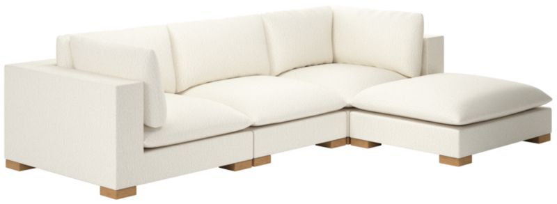 Deseo 4-Piece Modular Deep Depth Sectional Sofa - image 0 of 7