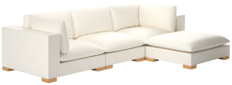 Deseo 4-Piece Modular Deep Depth Sectional Sofa - image 0 of 7