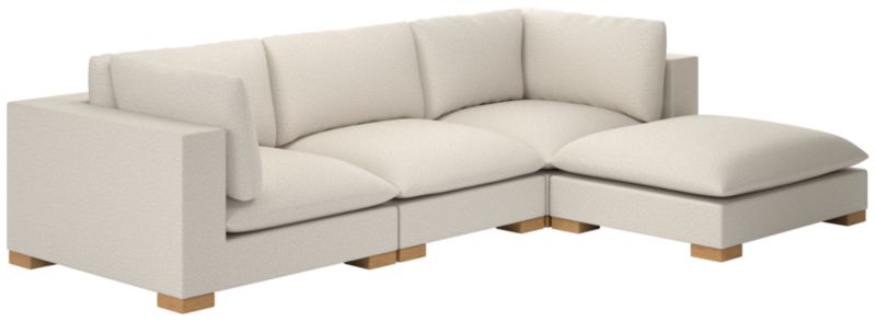 Deseo 4-Piece Modular Deep Depth Sectional Sofa - image 0 of 7