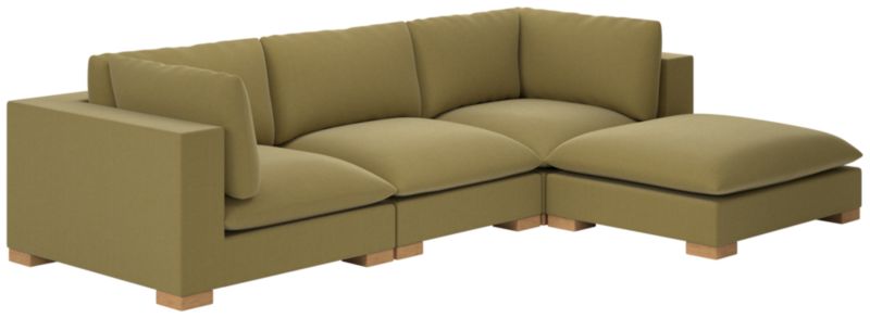 Deseo 4-Piece Modular Deep Depth Sectional Sofa - image 0 of 7