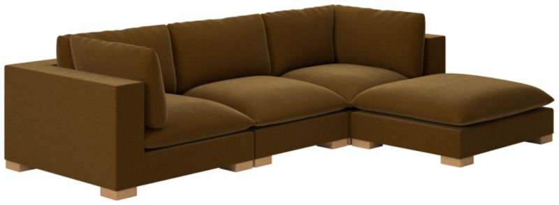 Deseo 4-Piece Modular Deep Depth Sectional Sofa - image 0 of 7