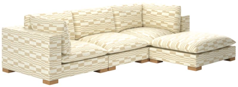 Deseo 4-Piece Modular Deep Depth Sectional Sofa - image 0 of 7