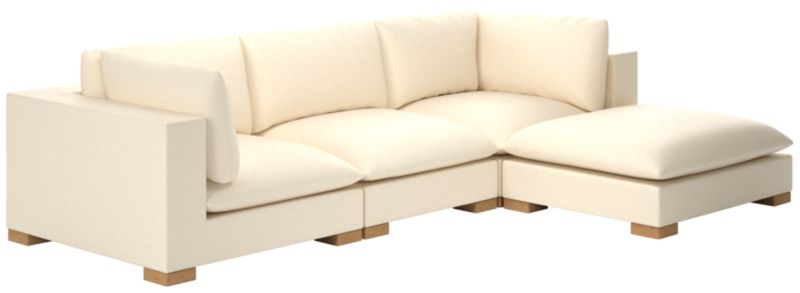 Deseo 4-Piece Modular Deep Depth Sectional Sofa - image 0 of 7