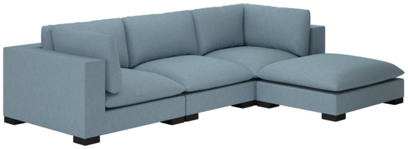 Deseo 4-Piece Modular Deep Depth Sectional Sofa - image 0 of 7