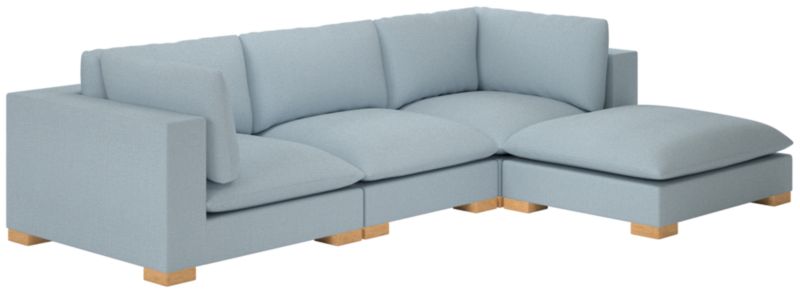 Deseo 4-Piece Modular Deep Depth Sectional Sofa - image 0 of 7