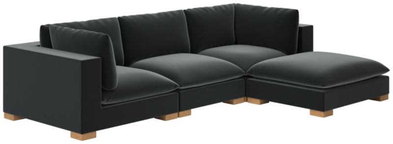 Deseo 4-Piece Modular Deep Depth Sectional Sofa - image 0 of 7