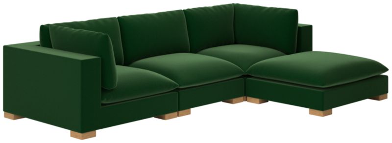 Deseo 4-Piece Modular Deep Depth Sectional Sofa - image 0 of 7