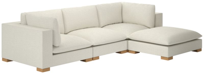 Deseo 4-Piece Modular Deep Depth Sectional Sofa - image 0 of 7