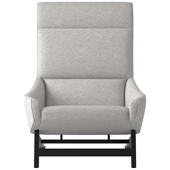 Grosseto Lounge Chair Hatch Platinum by Gianfranco Frattini