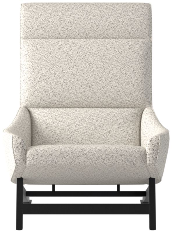 Grosseto Peppered Grey Boucle Lounge Chair by Gianfranco Frattini