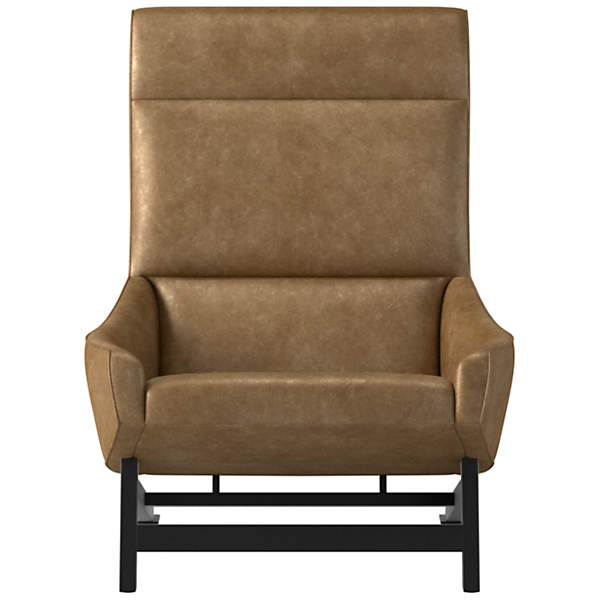 Cb2 leather outlet armchair