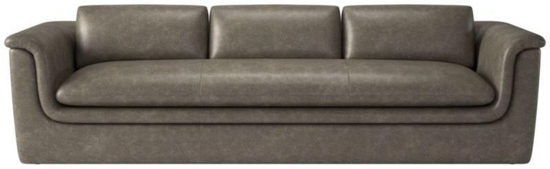 Mardones Leather Sofa Bello Grey - image 0 of 8