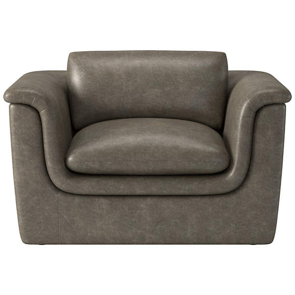 Low slung leather chair clearance
