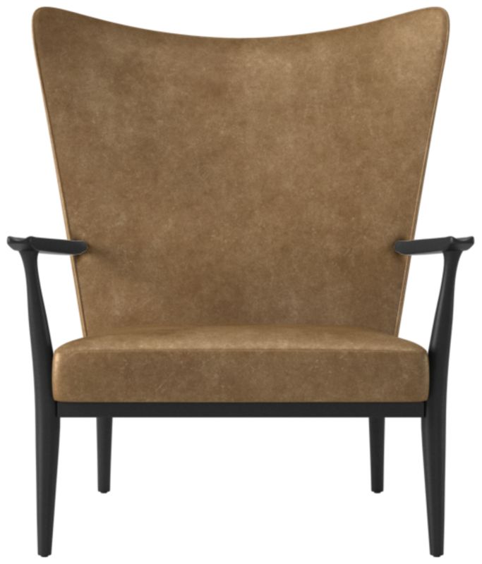 Cb2 wingback best sale chair